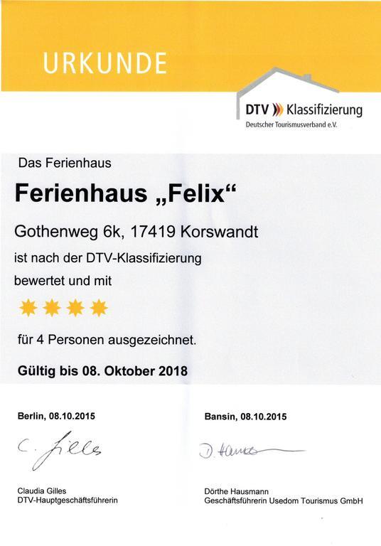 Ferienhaus "Felix" 科斯旺德特 外观 照片